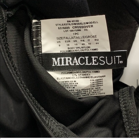 MIRACLESUIT black one piece swimsuit NWOT - Picture 6 of 7